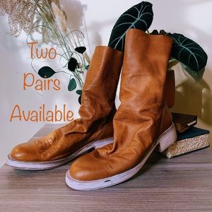 Free People Sutton Slouch Boot Camel - Size 6